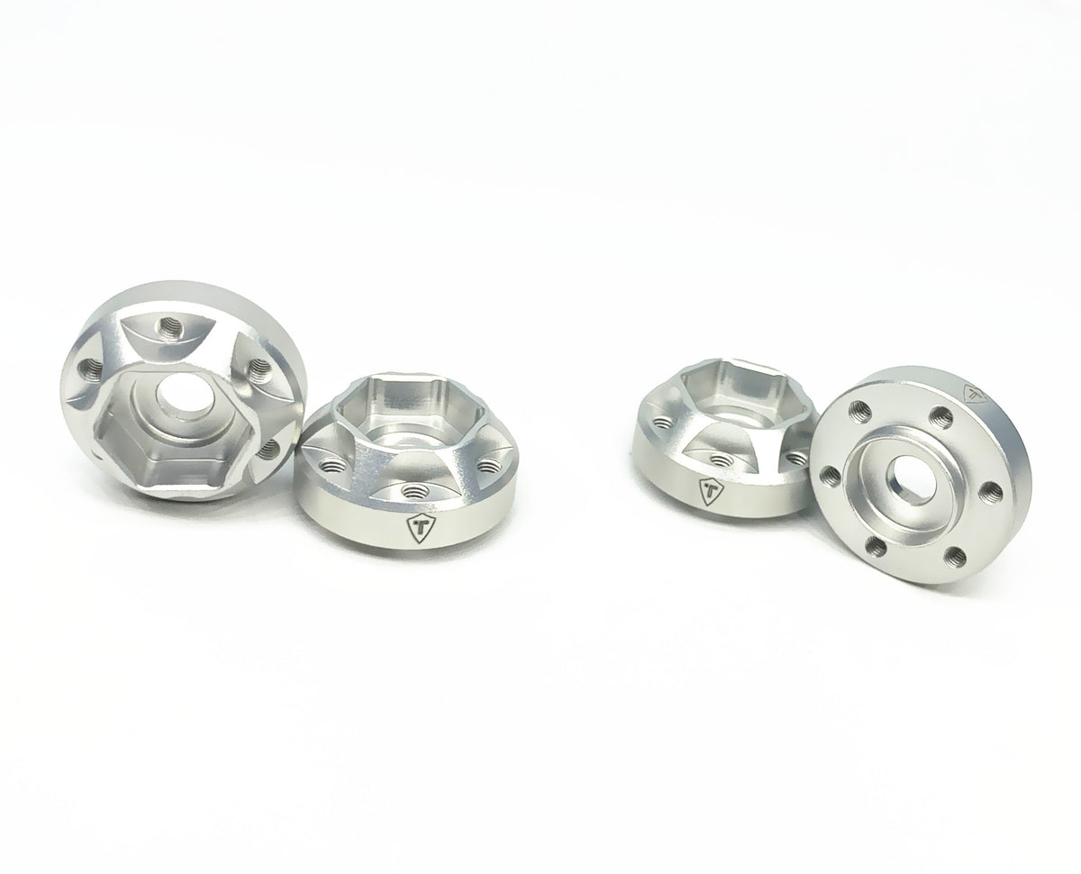 Treal Hobby (X002Q4CO21) Silver Aluminum 12mm 6-Bolt Hex Hub with 9mm Offset