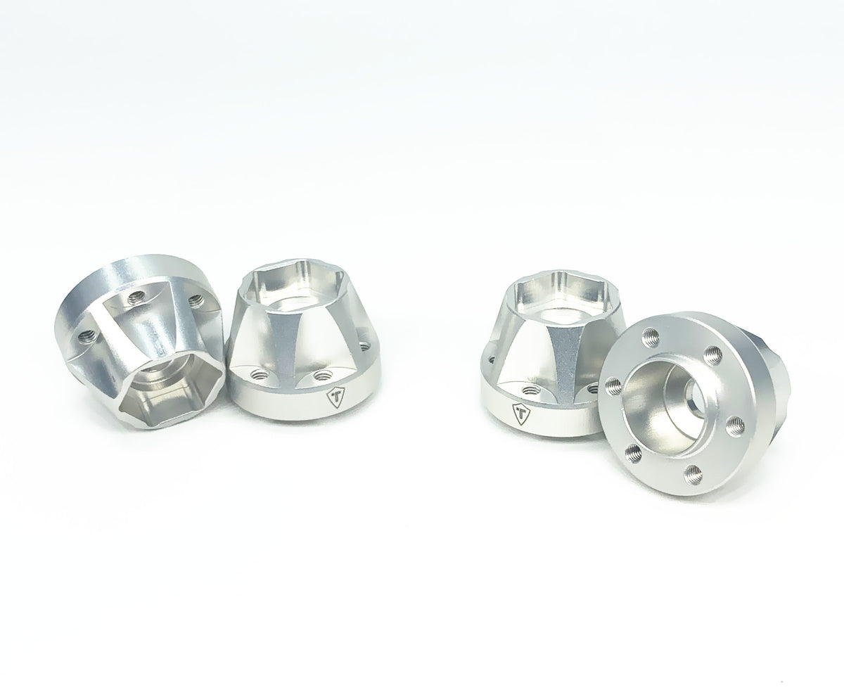 Treal Hobby (X002Q4JK23) Silver Aluminum 12mm 6-Bolt Hex Hub with 15mm Offset