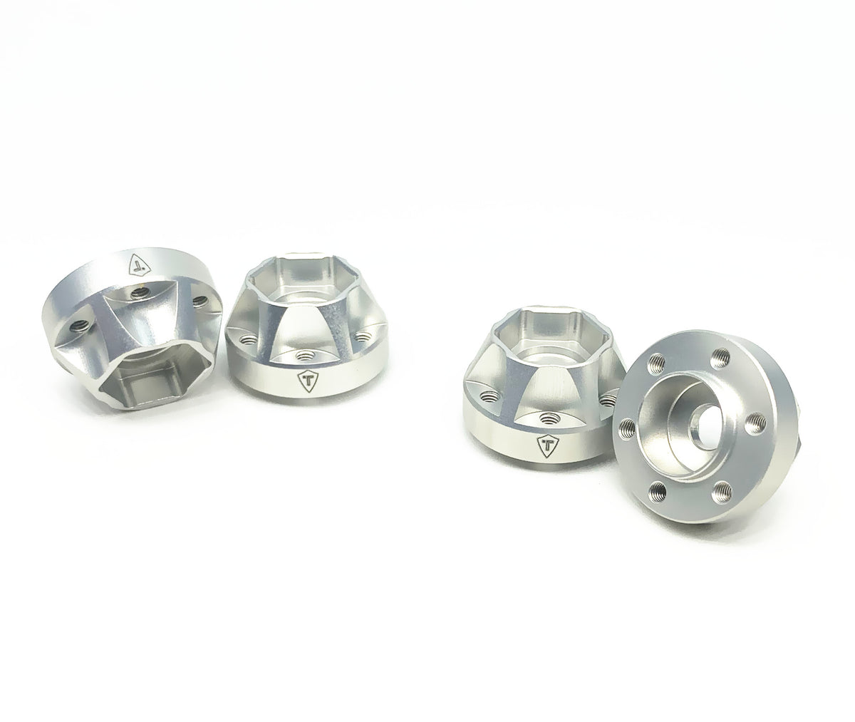 Treal Hobby (X002Q4TCPN) Silver Aluminum 12mm 6-Bolt Hex Hub with 12mm Offset
