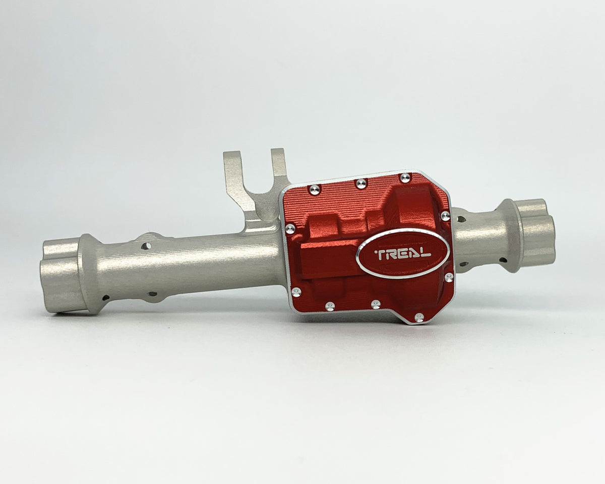 Treal Hobby X002RKZLLF Silver Aluminum Front Axle Housing for TRX-4 and TRX-6 (V2)