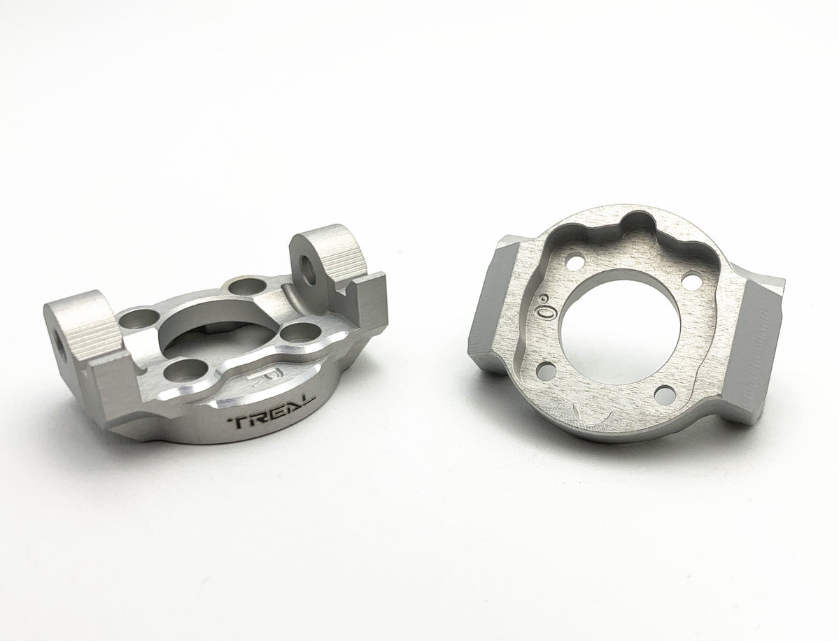 Treal Hobby (X002RMP77V) Silver Aluminum Front 0 Degree C Hub Spindles for LMT