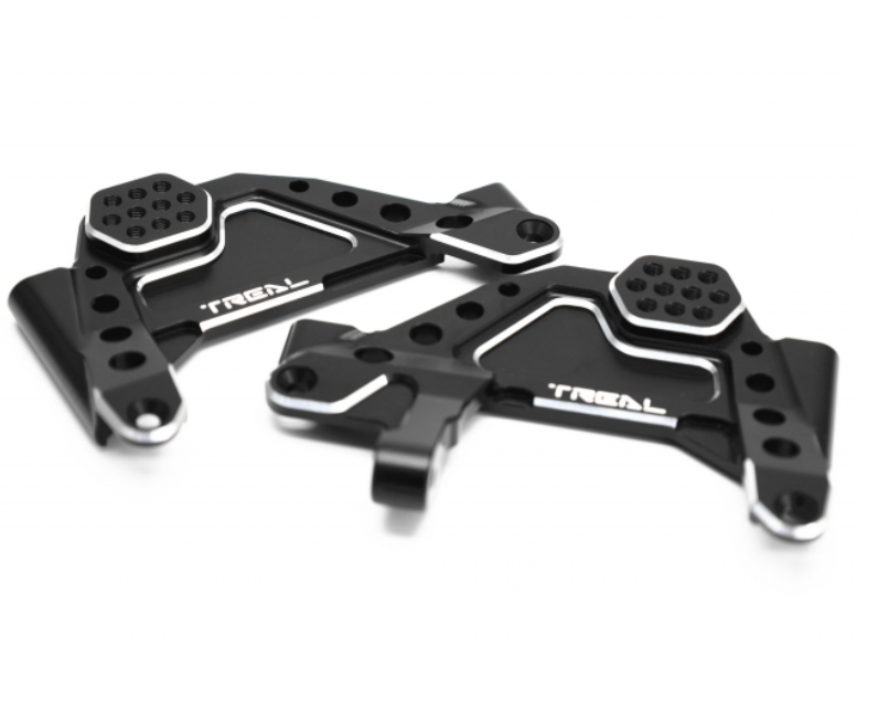 Treal Hobby (X0032AUSBH) Black Aluminum Front Shock Towers with Panhard for SCX6