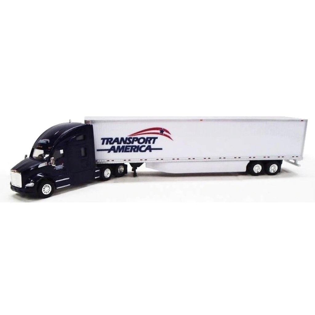 Trucks n Stuff TNS045 HO Scale Kenworth T680 Tractor with Transport America 53' Trailer