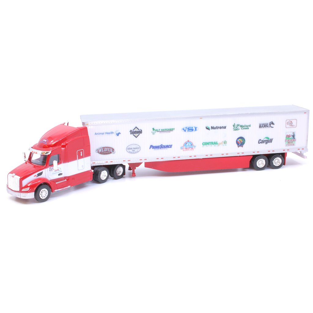 Trucks n Stuff TNS127 HO Scale Peterbuilt 579 Tractor with Cerri Family Feed 53' Trailer