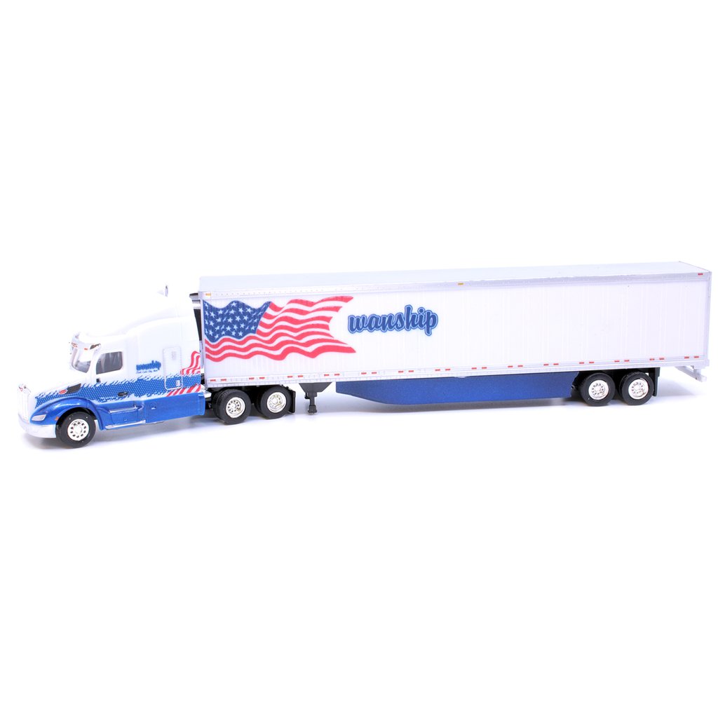 Trucks n Stuff TNS150 HO Scale Peterbuilt 579 Tractor with Wanship 53' Reefer Trailer