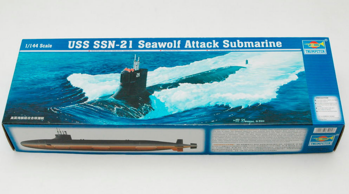 Trumpeter Scale Models 5904 1/144 USN Seawolf SSN21 Attack Submarine