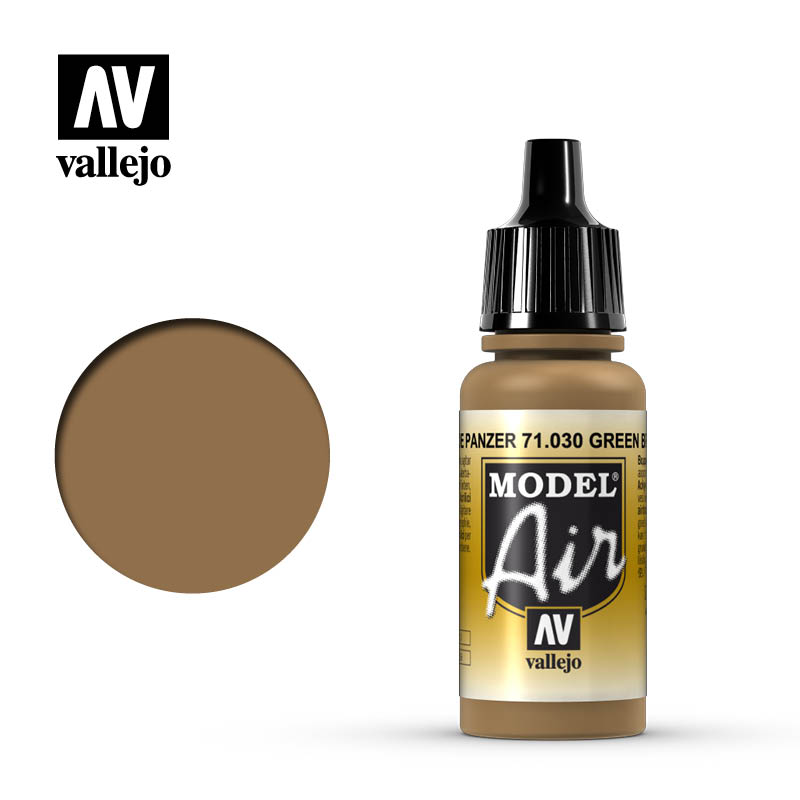 Vallejo 71.030 Model Air Acrylic Paint Green Brown