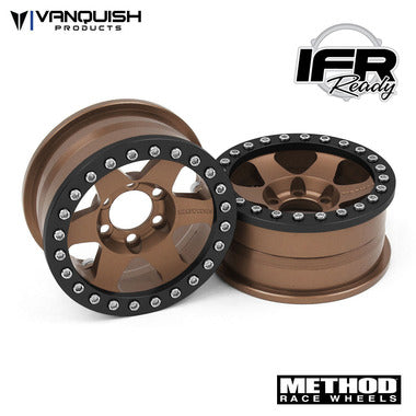 Vanquish Products VPS07769 Method 1.9 Beadlock Race Wheel 310 Bronze Anodized Aluminum