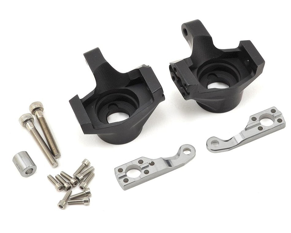 Vanquish VPS02900 Black Aluminum Steering Knuckles for Axial SCX10 II