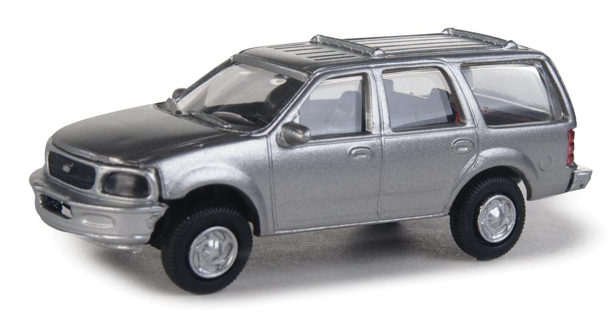 Walthers 949-12043 HO Scale Silver Ford Expedition Special Service Vehicle with Police Decals