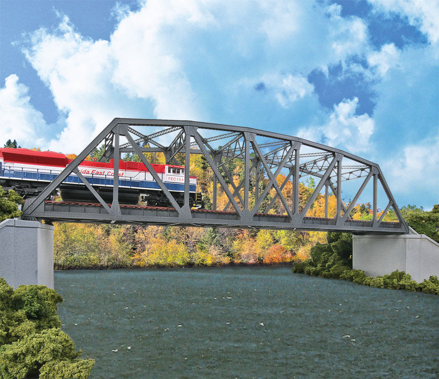 Walthers Cornerstone 933-4522 HO Scale Double Track Prat Arch Truss Bridge Kit