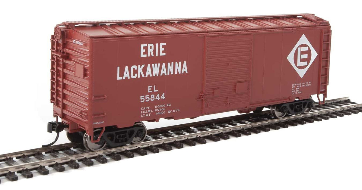 Walthers Mainline 910-2254 HO Scale 40' AAR Boxcar Erie Lackawanna EL 55844