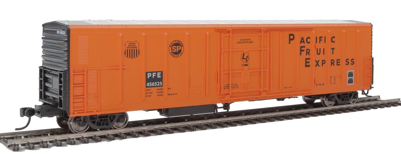 Walthers Mainline 910-3934 HO Scale 57' Mechanical Reefer Pacifc Fruit Express PFE 456525