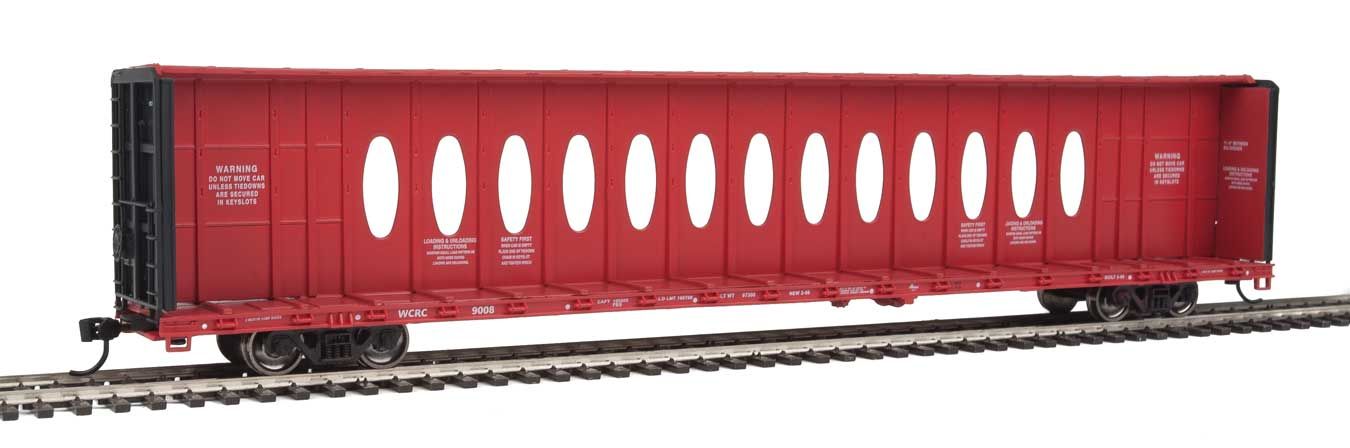 Walthers Mainline 910-4870 HO Scale 72' Centerbeam Flatcar Cascade Warehouse WCRC 9061