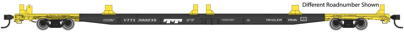 Walthers Mainline 910-5508 HO Scale G85 85' Flatcar Trailer Train VTTX 300352