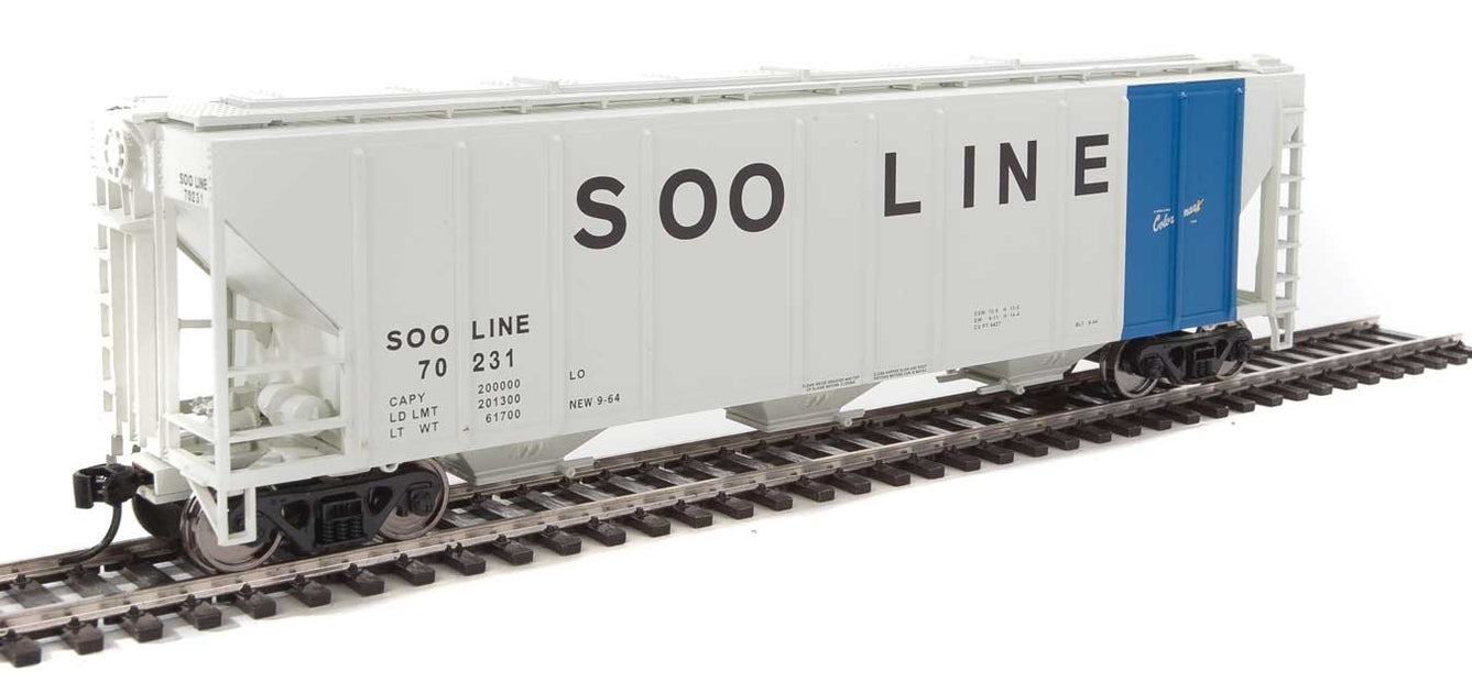 Walthers Mainline 910-7476 HO Scale 50' PS-2 CD 4427 Covered Hopper SOO Line 70231