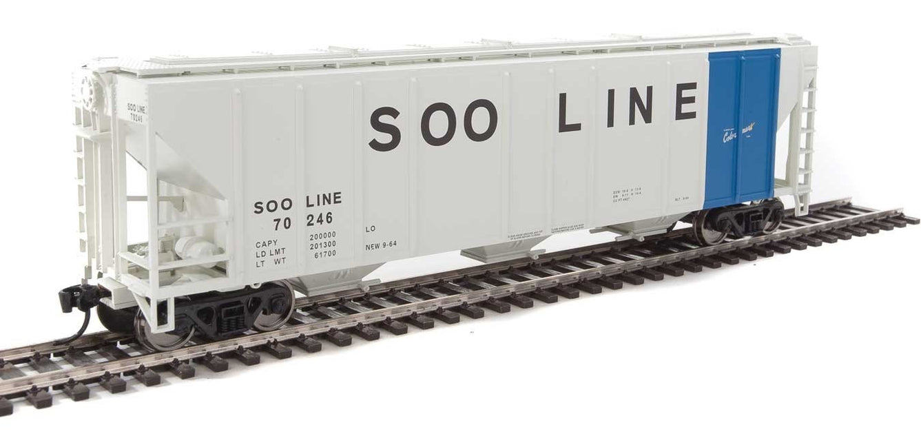 Walthers Mainline 910-7478 HO Scale 50' PS-2 CD 4427 Covered Hopper SOO Line 70246