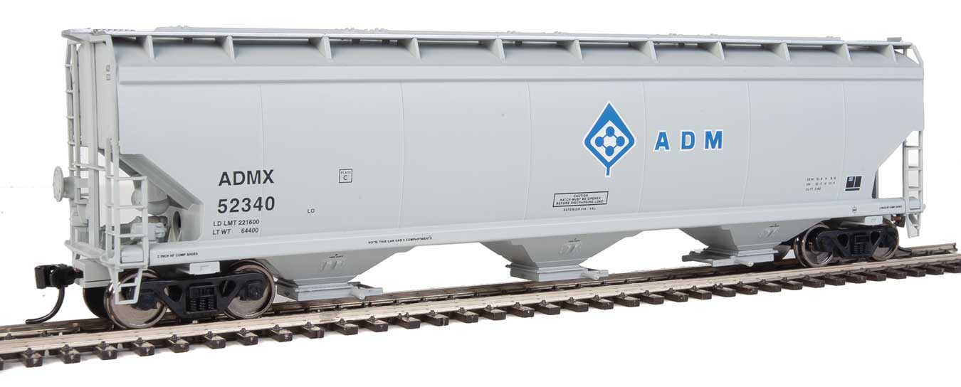 Walthers Mainline 910-7660 HO Scale 60' NSC 5150 3 Bay Covered Hopper ADMX 52340