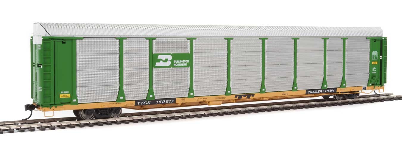 Walthers Proto 920-101323 HO Scale 89' Bi-level Auto Carrier Burlington Northern TTGX 150517