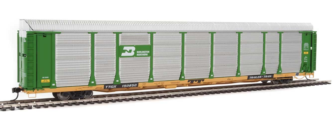 Walthers Proto 920-101324 HO Scale 89' Bi-level Auto Carrier Burlington Northern BN TTGX 150850