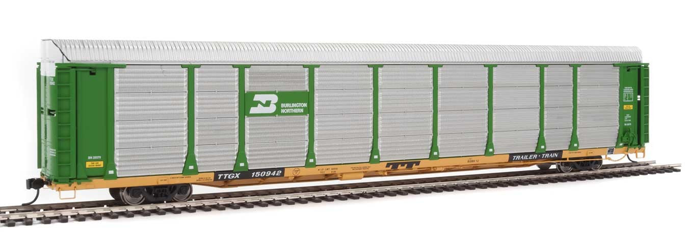 Walthers Proto 920-101325 HO Scale 89' Bi-level Auto Carrier Burlington Northern BN TTGX 150942