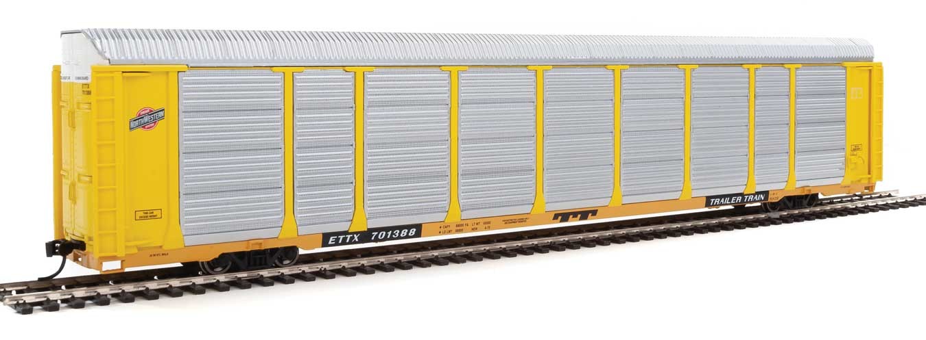 Walthers Proto 920-101417 HO Scale 89' Tri-level Auto Carrier Chicago NorthWestern CNW ETTX 701388