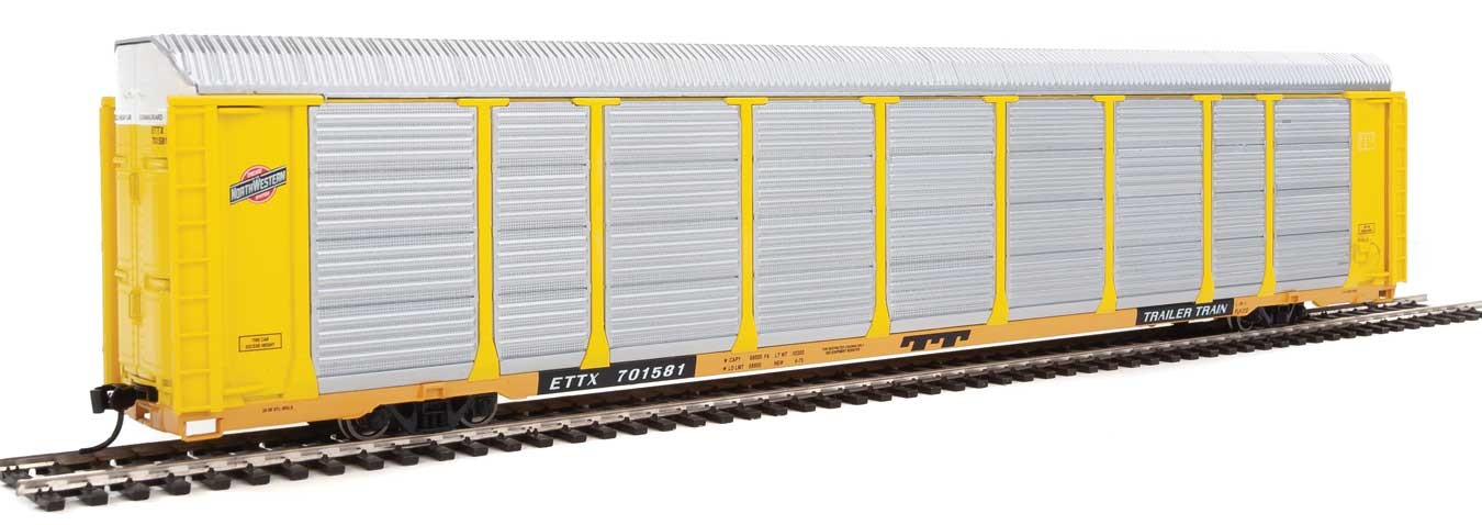 Walthers Proto 920-101418 HO Scale 89' Tri-level Auto Carrier Chicago NorthWestern CNW ETTX 701581