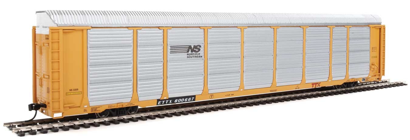 Walthers Proto 920-101426 HO Scale 89' Tri-level Auto Carrier Norfolk Southern NS ETTX 800667