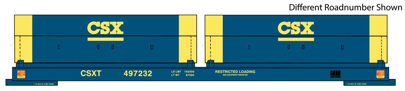 Walthers Proto 920-105243 HO Scale 50' Evans Cushion Coil Car CSX 497246