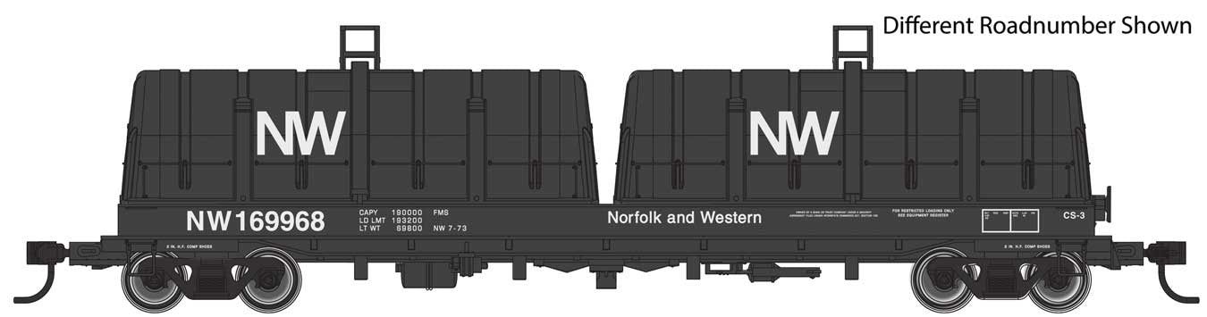 Walthers Proto 920-105253 HO Scale 50' Evans Cushion Coil Car Norfolk & Western N&W 169991