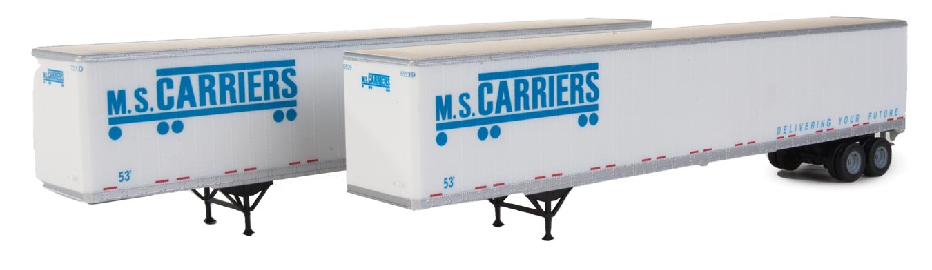 Walthers SceneMaster 949-2463 HO Scale 53' Stoughton Trailer MS Carriers