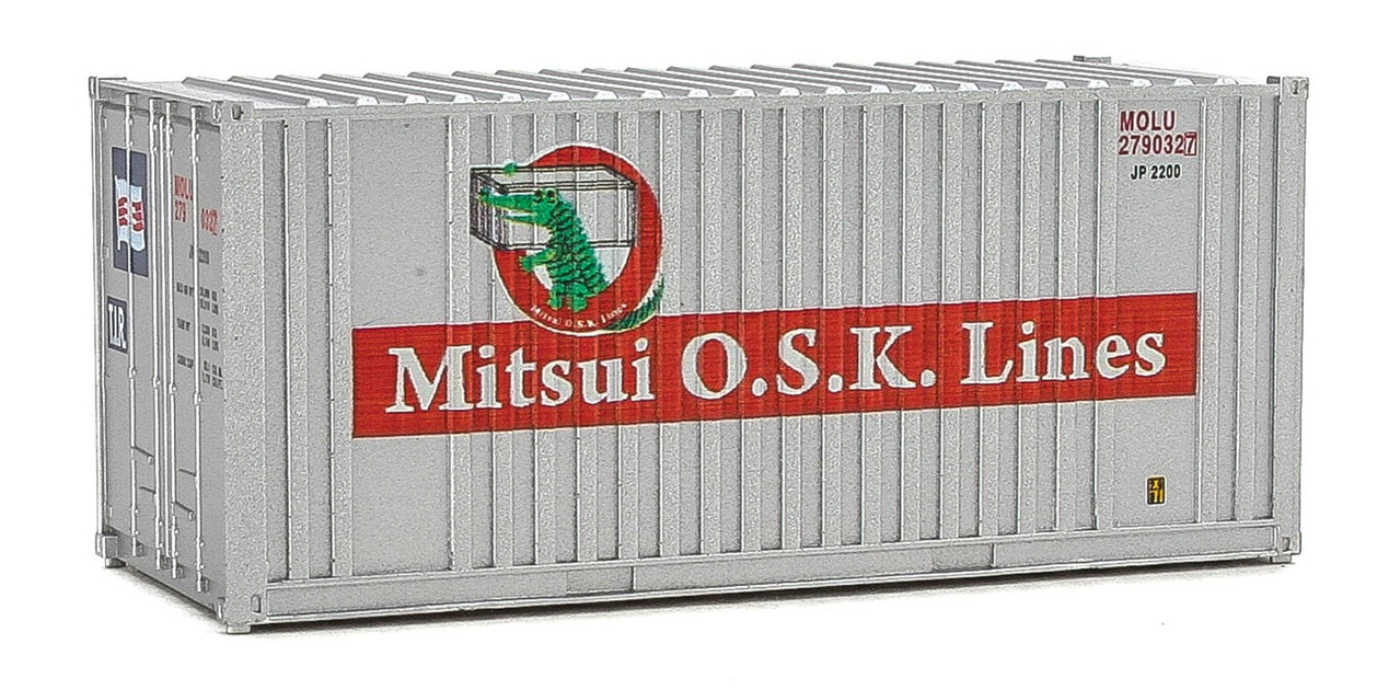 Walthers SceneMaster 949-8014 HO Scale 20' Container Mitsui OSK Lines MOLU