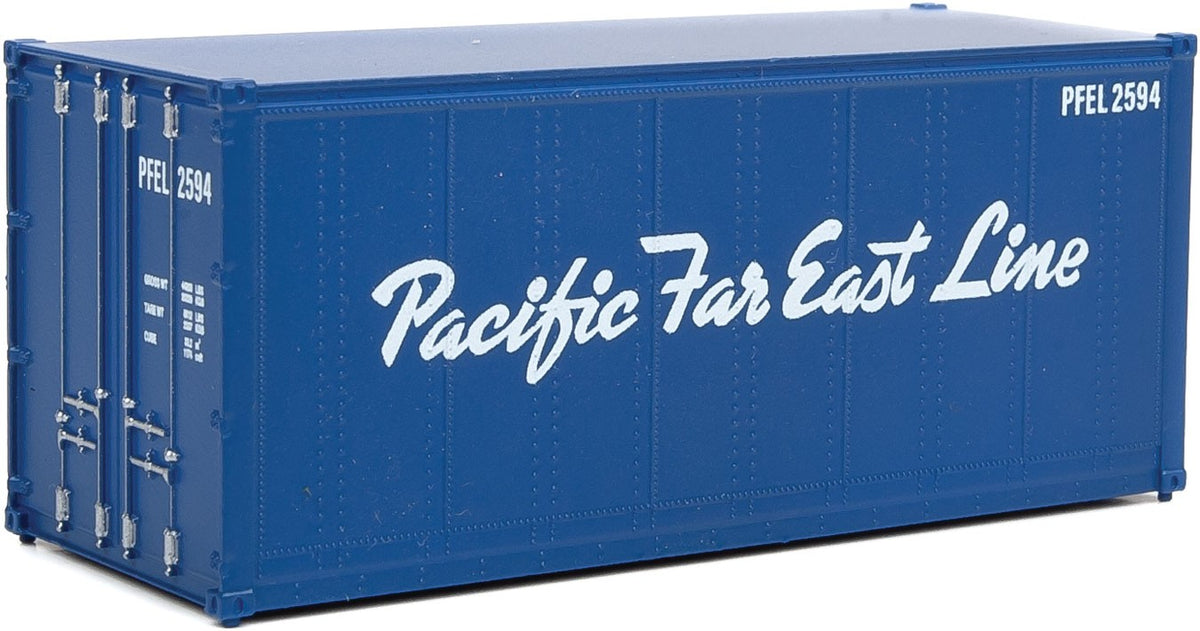 Walthers SceneMaster 949-8666 HO Scale 20' Smooth Side Container Pacific Far East Line PFEL