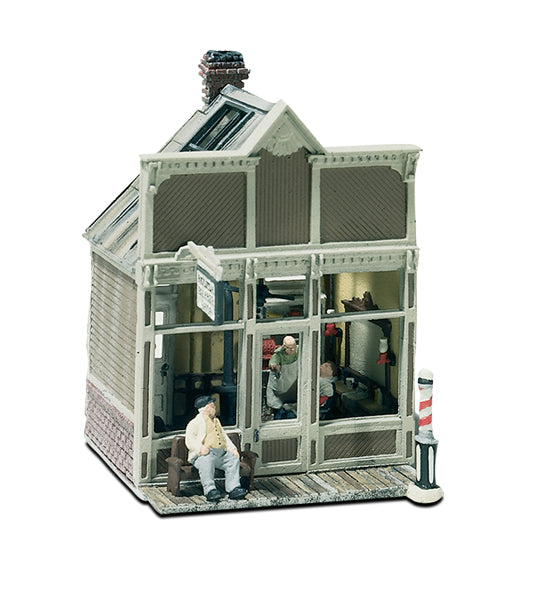 Woodland Scenics M111 HO Scale Floyd's Barber Shop Mini Scene Kit